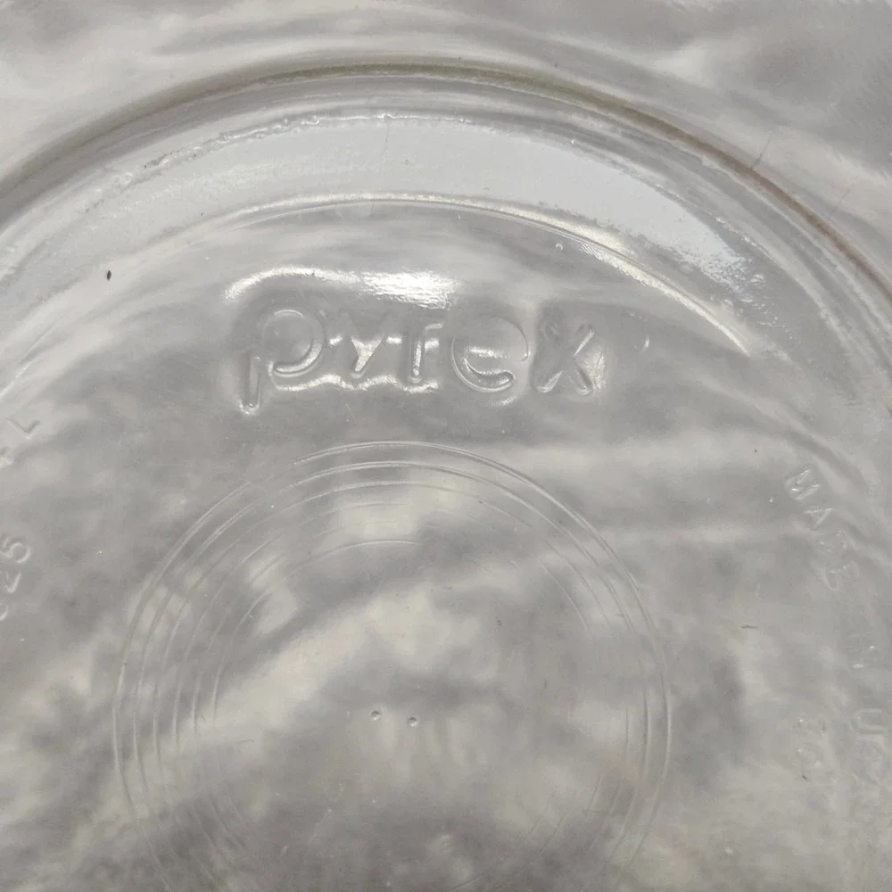 Pyrex 325 Clear Glass Mixing Bowl‎ 2.5 Quart 2.4L Round Serving Prep Bowl USA